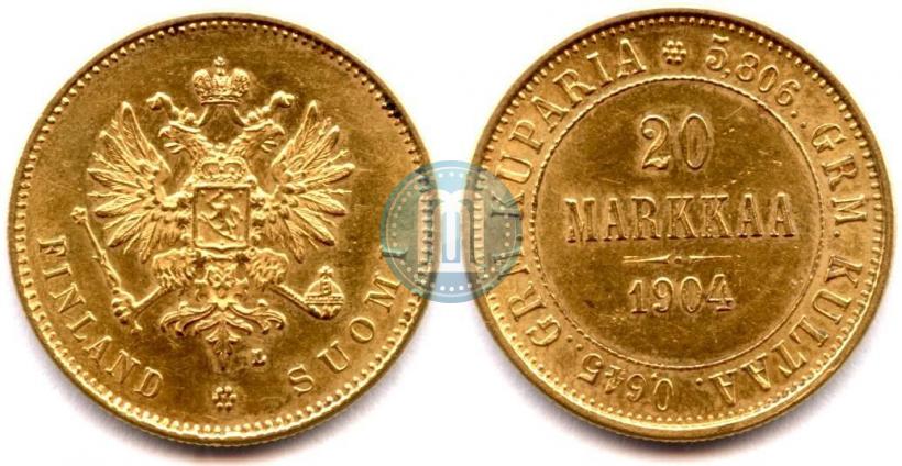Picture 20 markkaa 1904 year L 
