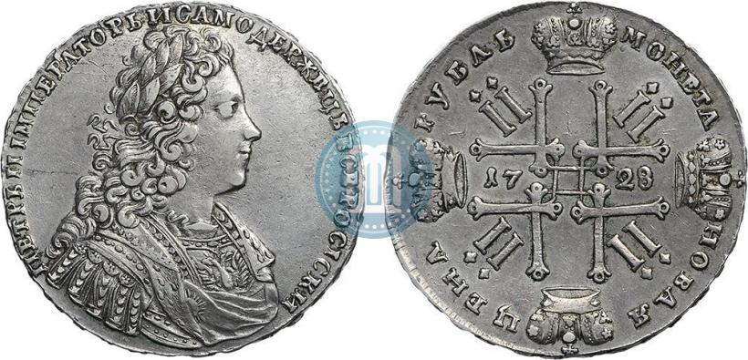 Фото 1 рубль 1728 года  "Тип 1728"