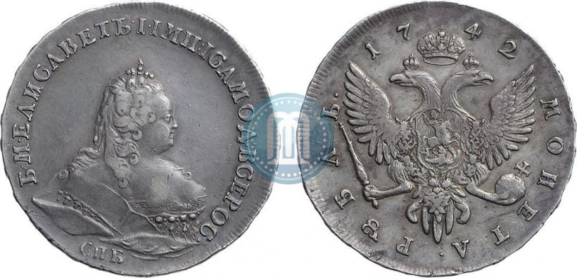 Picture 1 rouble 1742 year СПБ 