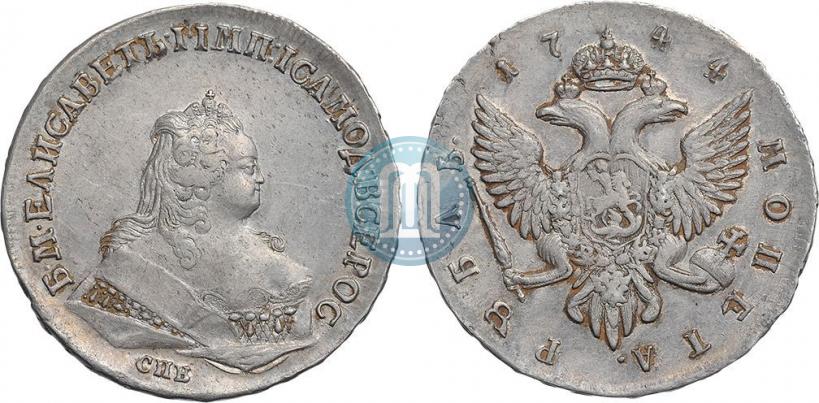 Picture 1 rouble 1744 year СПБ 
