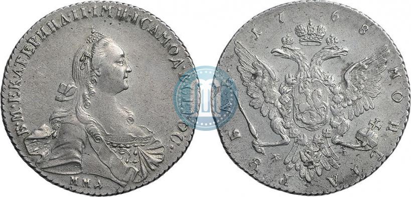 Фото 1 рубль 1768 года ММД-EI 