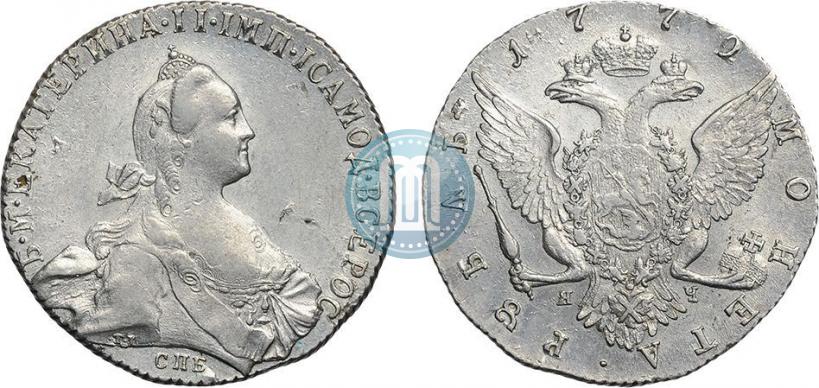 Picture 1 rouble 1772 year СПБ-ЯЧ-Т.I. 