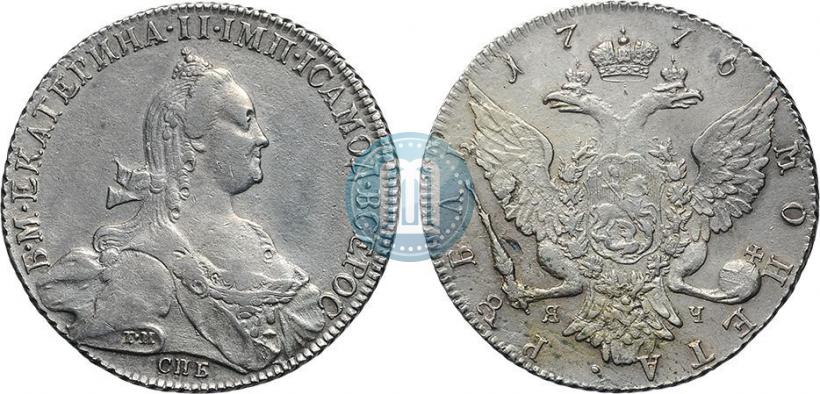 Picture 1 rouble 1776 year СПБ-ЯЧ 