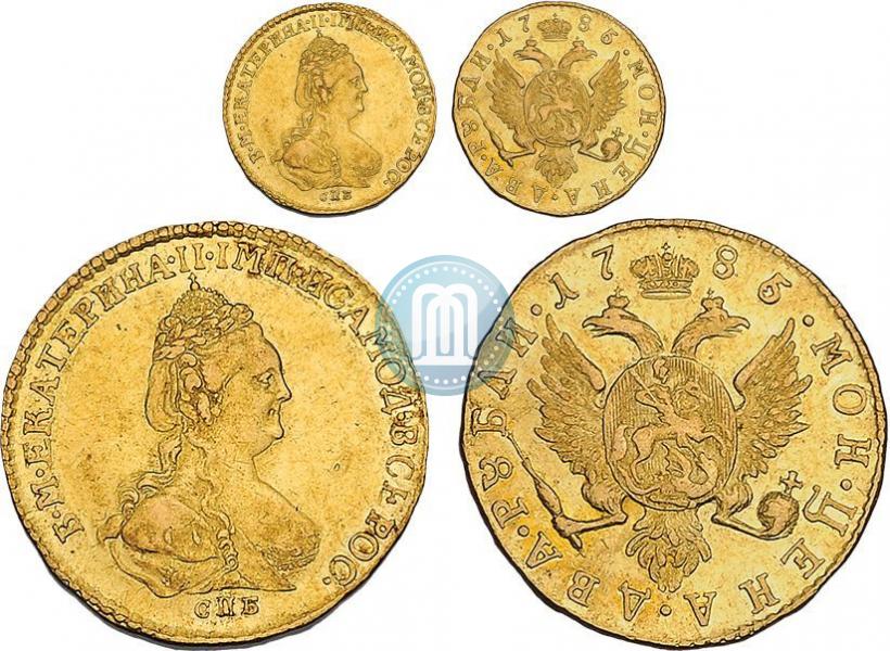 Фото 2 рубля 1785 года СПБ 