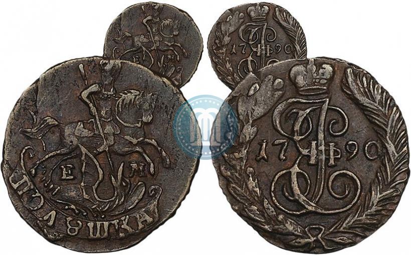Фото Полушка 1790 года ЕМ 