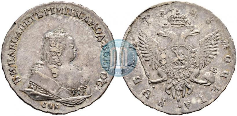 Picture 1 rouble 1743 year СПБ 