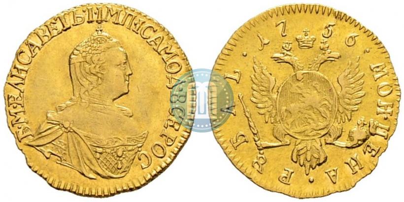 Picture 1 rouble 1756 year  