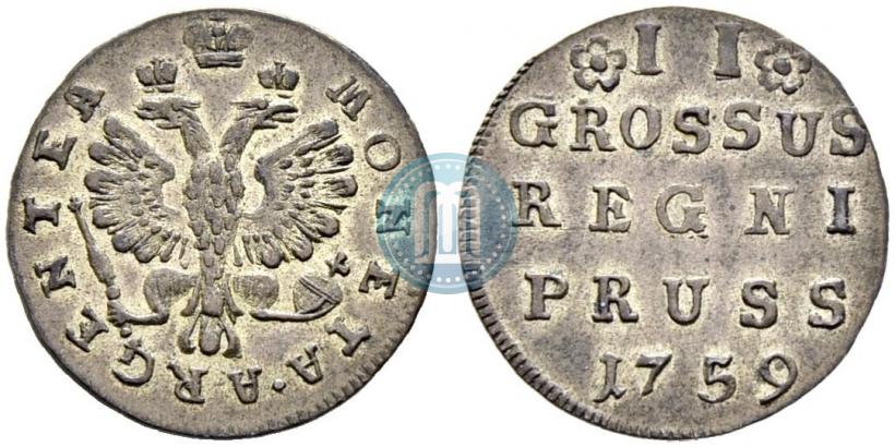 Picture 2 grosze 1759 year  