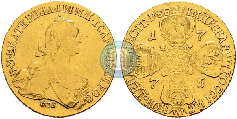 Picture 10 roubles 1776 year СПБ 