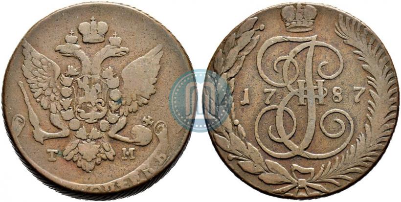 Picture 5 kopecks 1787 year ТМ 