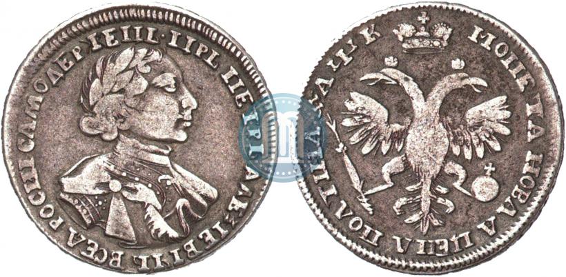 Picture Poltina 1720 year  "Portrait in armour"
