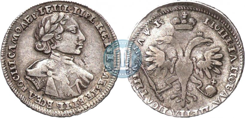 Picture Poltina 1720 year  "Portrait in armour"