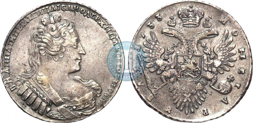 Picture 1 rouble 1733 year  