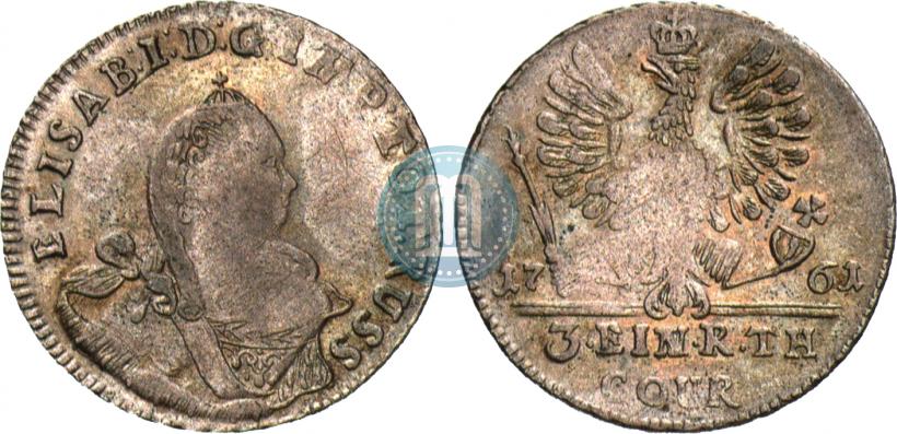 Picture 1/3 Thaler 1761 year  