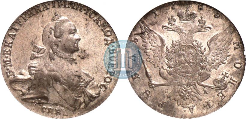 Picture 1 rouble 1765 year СПБ-СА 