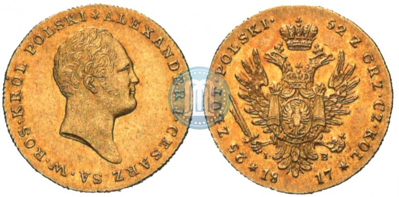 Picture 25 złotych 1817 year IB 