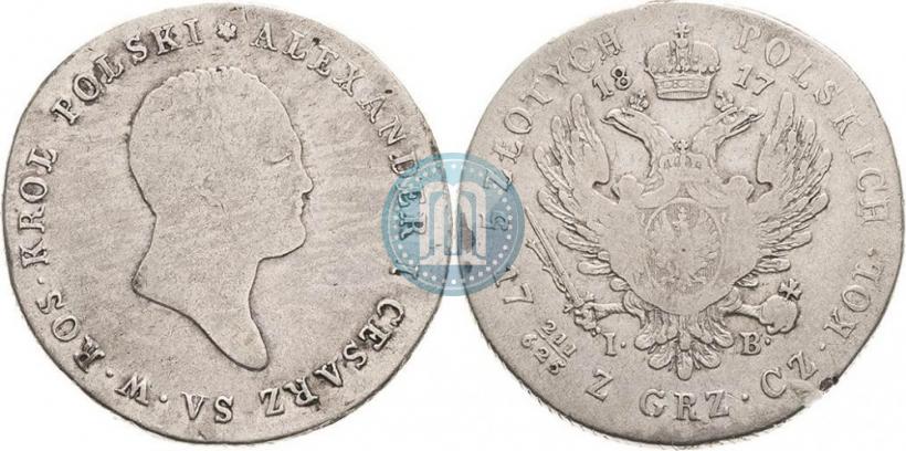 Picture 5 złotych 1817 year IB 