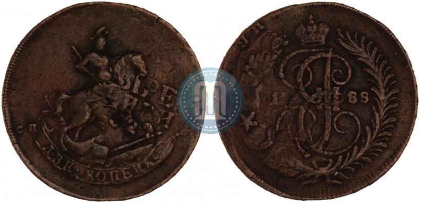 Фото 2 копейки 1788 года СПМ 