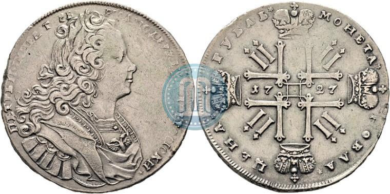 Picture 1 rouble 1727 year  "Moscow type"