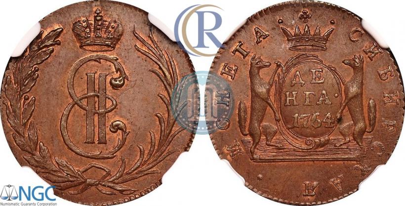 Фото Денга 1764 года  