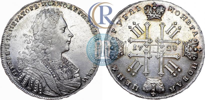 Фото 1 рубль 1728 года  "Тип 1728"