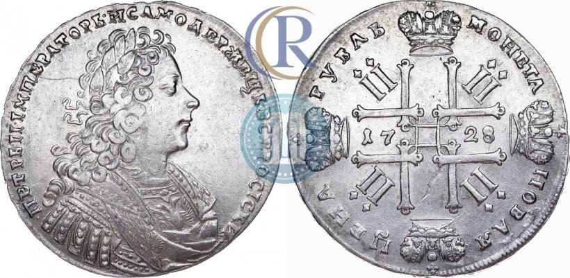Фото 1 рубль 1728 года  "Тип 1728"