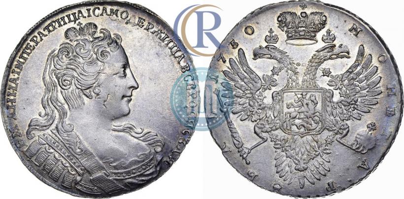Фото 1 рубль 1730 года  