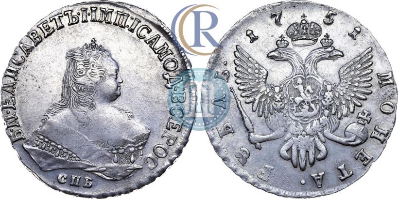 Picture 1 rouble 1751 year ММД 