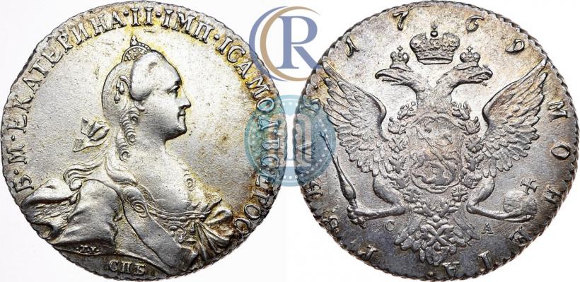 Picture 1 rouble 1769 year СПБ-СА 