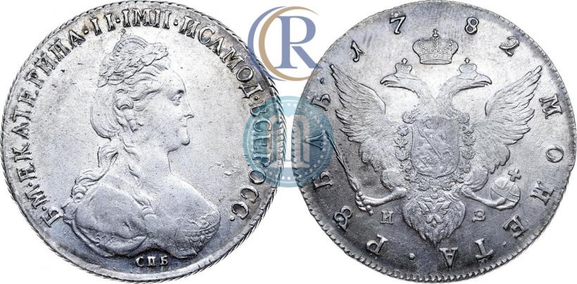 Picture 1 rouble 1782 year СПБ-ИЗ 