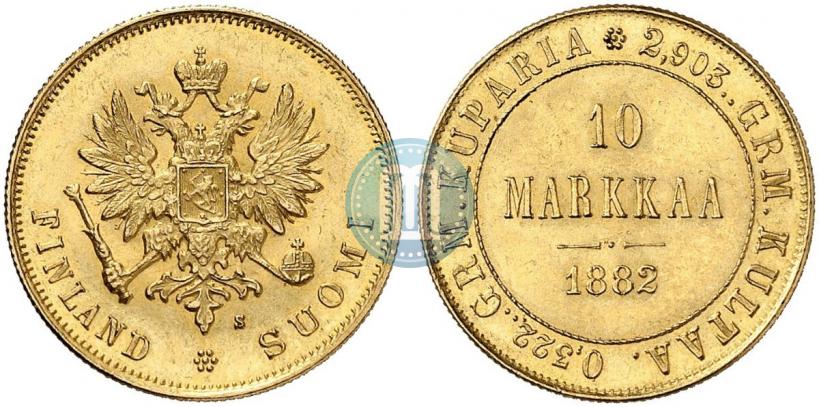 Picture 10 markkaa 1882 year S 