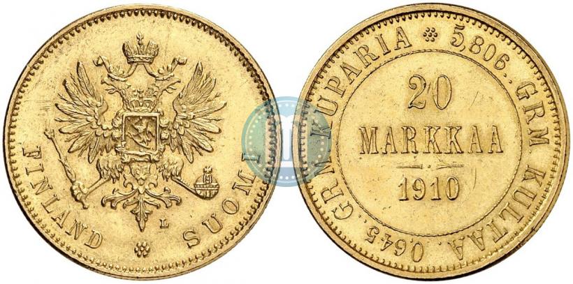 Picture 20 markkaa 1910 year L 