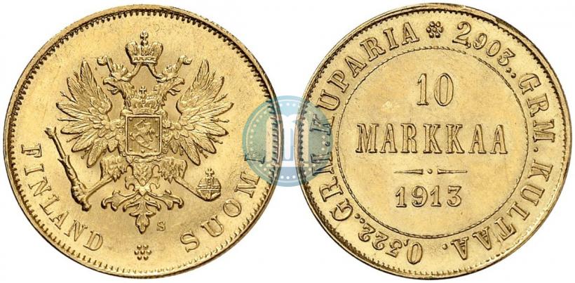 Picture 10 markkaa 1913 year S 