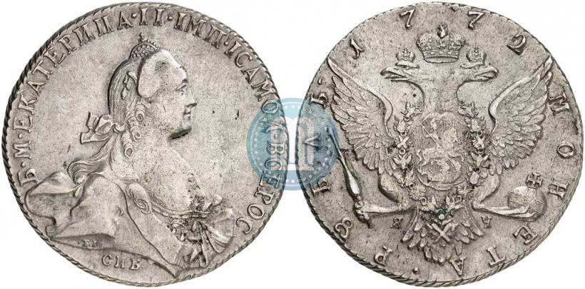 Picture 1 rouble 1772 year СПБ-ЯЧ-Т.I. 