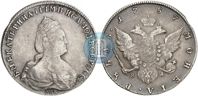 Picture 1 rouble 1787 year СПБ-ЯА 