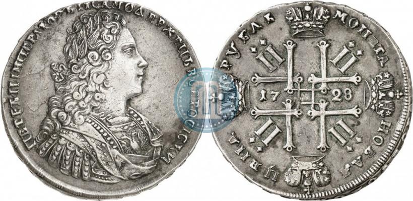 Фото 1 рубль 1728 года  "Тип 1728"