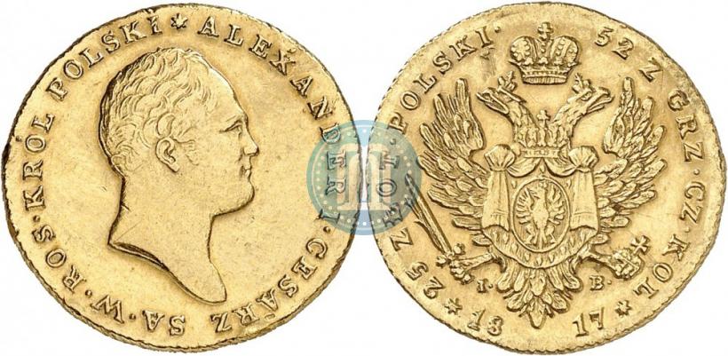 Picture 25 złotych 1817 year IB 