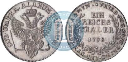 Picture Ein reichsthaler 1798 year  "Dutchy of Jever"