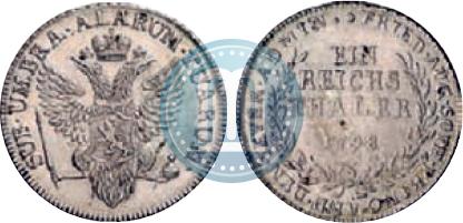 Фото Ein reichsthaler 1798 года  "Княжество Йевер"