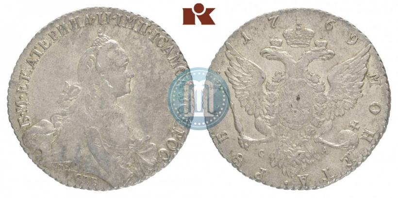 Picture 1 rouble 1769 year СПБ-СА 