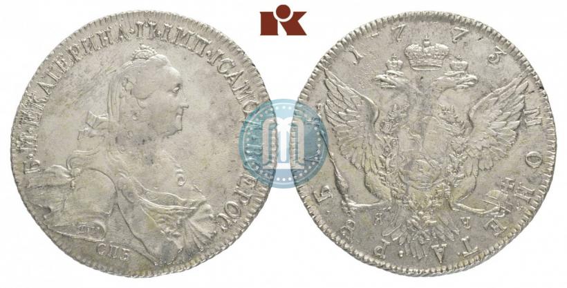 Picture 1 rouble 1773 year СПБ-ЯЧ-Т.И. 