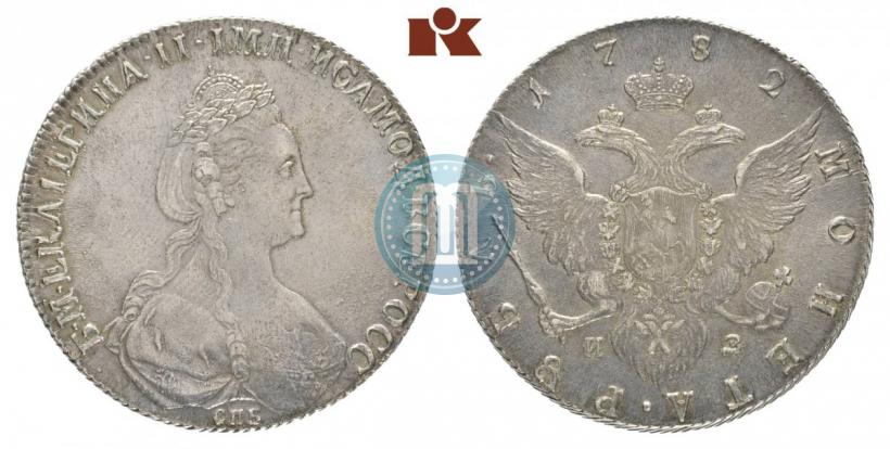 Picture 1 rouble 1782 year СПБ-ИЗ 