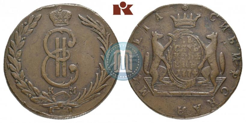 Фото 10 копеек 1774 года КМ 