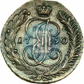 Picture 5 kopecks 1790 year АМ 