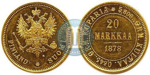 Picture 20 markkaa 1878 year S 