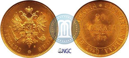 Picture 20 markkaa 1879 year S 