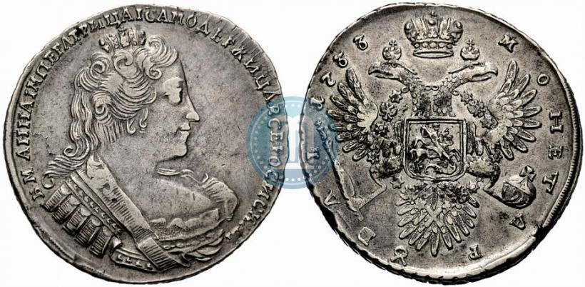Picture 1 rouble 1733 year  