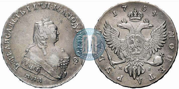 Picture 1 rouble 1754 year ММД-МБ 