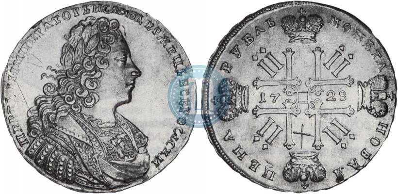Фото 1 рубль 1728 года  "Тип 1728"