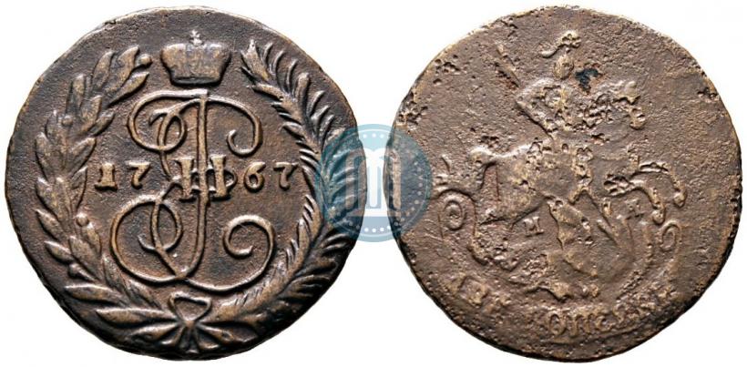 Picture 2 kopecks 1767 year ММ 